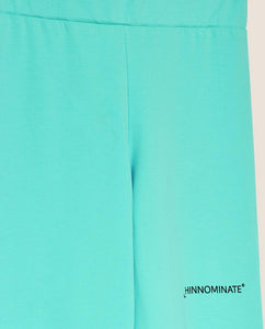 Leggins In Bielastico Con Stampa Verde Menta HINNOMINATE - Outlet