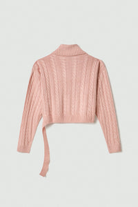 FW 24/25 - Maglia Crop Top Dolcevita Rosa MAR DE MARGARITAS