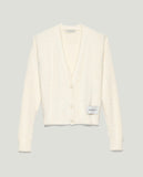 FW 23/24 - Cardigan In Maglieria Bianco Burro HINNOMINATE - Outlet