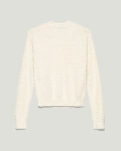 FW 23/24 - Cardigan In Maglieria Bianco Burro HINNOMINATE - Outlet