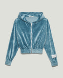 FW 23/24 - Felpa All Zip In Ciniglia Parrot HINNOMINATE - Outlet