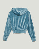 FW 23/24 - Felpa All Zip In Ciniglia Parrot HINNOMINATE - Outlet