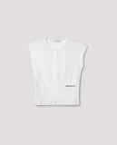 SS/24 - T-Shirt In Costina con Stampa Bianco HINNOMINATE - Outlet