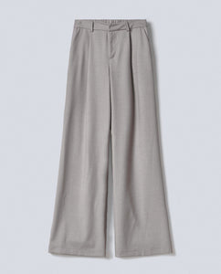 FW 24/25 - Pantalone Over Con Pences Grigio Melange HINNOMINATE