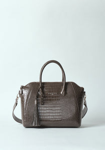 FW 23/24 - Maxi Duffle In Ecopelle Cocco Marrone GAËLLE PARIS - Outlet