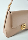 FW 23/24 - Regular Shoulder Bag In Ecopelle Beige Gaëlle Paris - Outlet