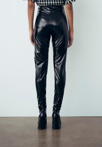 FW 23/24 - Leggings In Vinile Nero Gaëlle Paris - Outlet