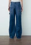 FW 23/24 - Jeans Cargo In Denim Blu GAËLLE PARIS
