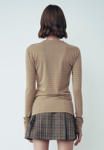 FW 23/24 - T Shirt In Micromodal Beige GAËLLE PARIS - Outlet