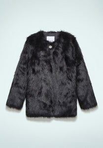 FW 23/24 - Pelliccia In Ecofur Nero GAËLLE PARIS - Outlet