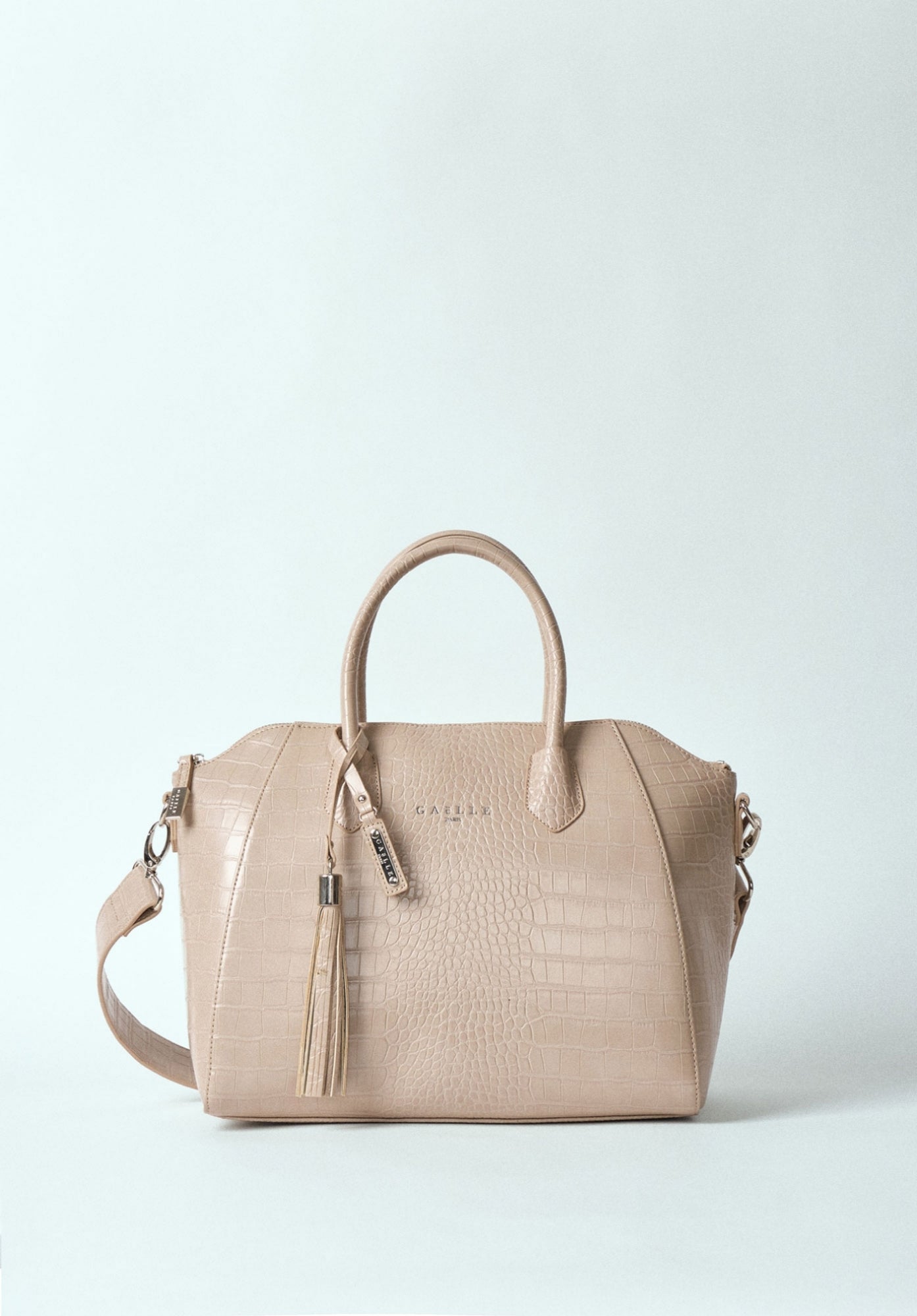 FW 23/24 - Maxi Duffle In Ecopelle Cocco Beige GAËLLE PARIS lo ok - Outlet