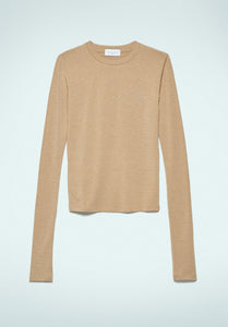 FW 23/24 - T Shirt In Micromodal Beige GAËLLE PARIS - Outlet