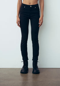 FW 23/24 - Jeans Skinny In Denim Nero GAËLLE PARIS - Outlet