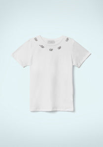 SS/24 - T-Shirt In Jersey Bianco GAËLLE PARIS - Outlet