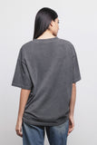 FW 24/25 - T-Shirt Jersey Mezza Manica Nero GAËLLE PARIS