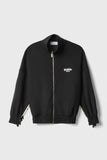 FW 24/25 - Giacca Full Zip Con Frangia Sul Retro Nero-Offwhite GAËLLE PARIS