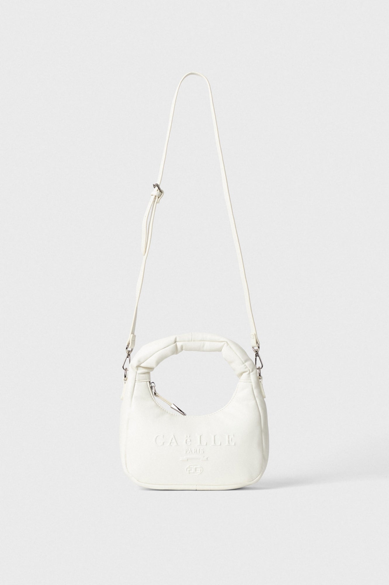 FW 24/25 - Mini Shouler Strap Ecopelle Liscio Off White GAËLLE PARIS