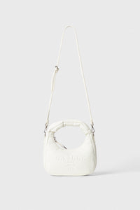 FW 24/25 - Mini Shouler Strap Ecopelle Liscio Off White GAËLLE PARIS