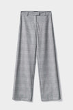 FW 24/25 - Pantalone Dritto Con Pinces In Principe Di Galles Grigio GAËLLE PARIS