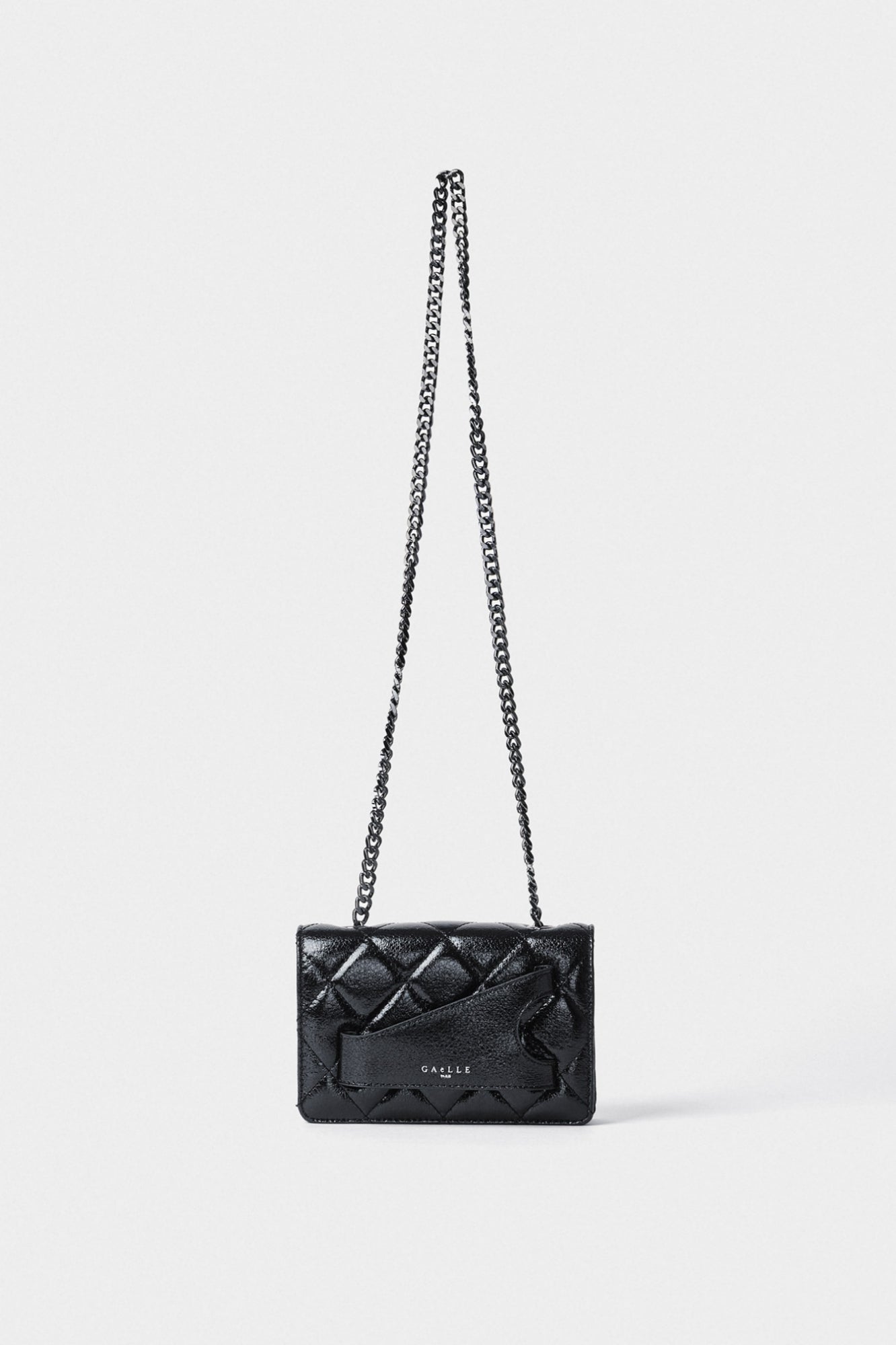 FW 24/25 - Mini Pochette Con Guantino Nero GAËLLE PARIS