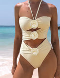 MID 25 - Bikini floreale Bianco