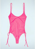 SS/24-Monokini Bretelline In Lycra Rosa - Gaëlle Paris - Outlet