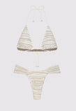 SS/24-BIKINI TRIANGOLO ALTO E SLIP FISSO TWIST - Outlet