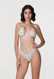 SS/24-BIKINI TRIANGOLO ALTO E SLIP FISSO TWIST - Outlet