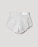 SS/24-Shorts In Bull Denim Con Rotture Bianco HINNOMINATE - Outlet