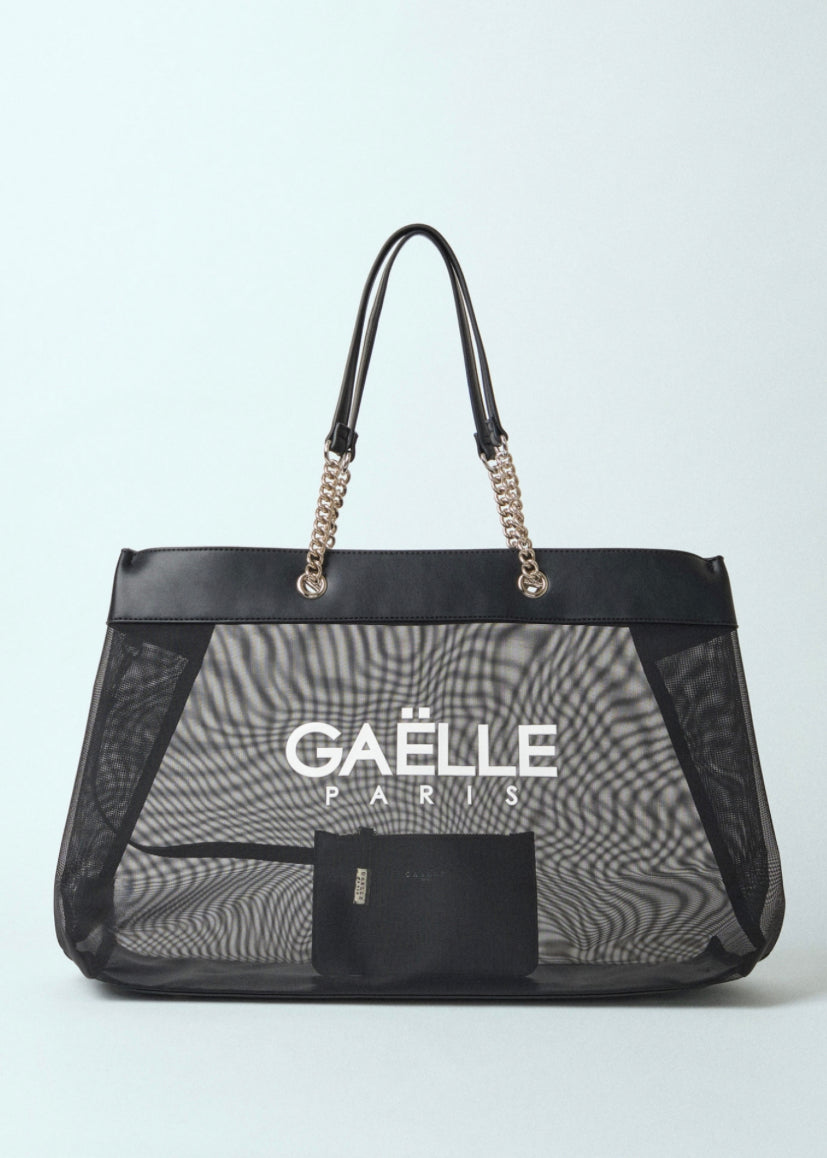 SS/24 Maxi Shopper Rete Nylon Nero - Gaëlle Paris - Outlet