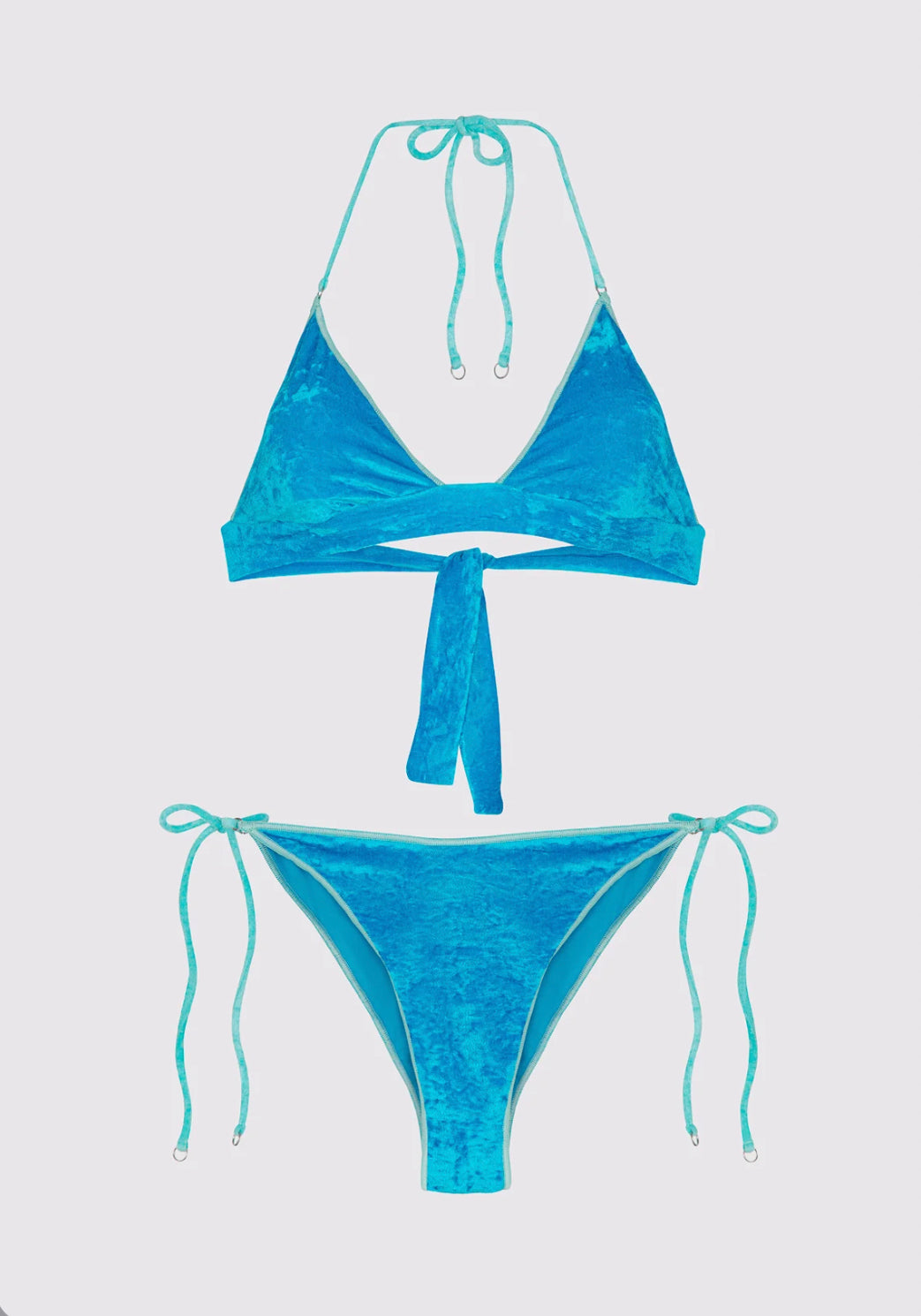 SS/24-BIKINI TRIANGOLO E SLIP AMERICANO REGOLABILE GLITCH - Outlet