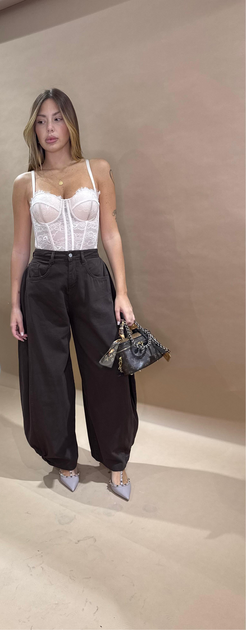 FW 25/26-PANTALONE BALLOON IN DENIM