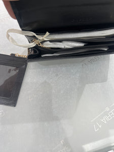 SS/24 - Reg Contiental Ecopelle Saffiano Lettering Metallo Bianco GAËLLE PARIS - Outlet