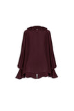 FW 24/25 - Ruffle Blouse Biba Rouge Noir ANIYE BY