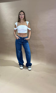 MID 25 - Crop Top Xena Bianco ANIYE BY