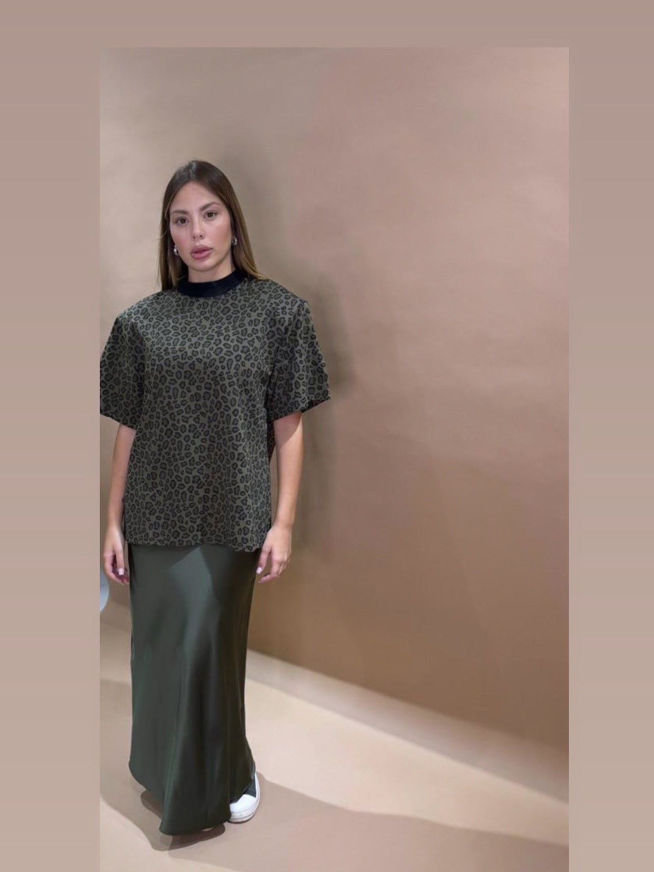 FW 25/26-T-Shirt maculata verde