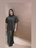 FW 25/26-T-Shirt maculata verde