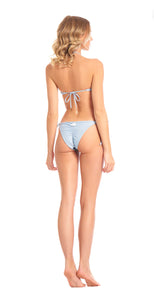 BIKINI FASCIA DEGRADÈ LUREX AZZURRO DONNA - Outlet