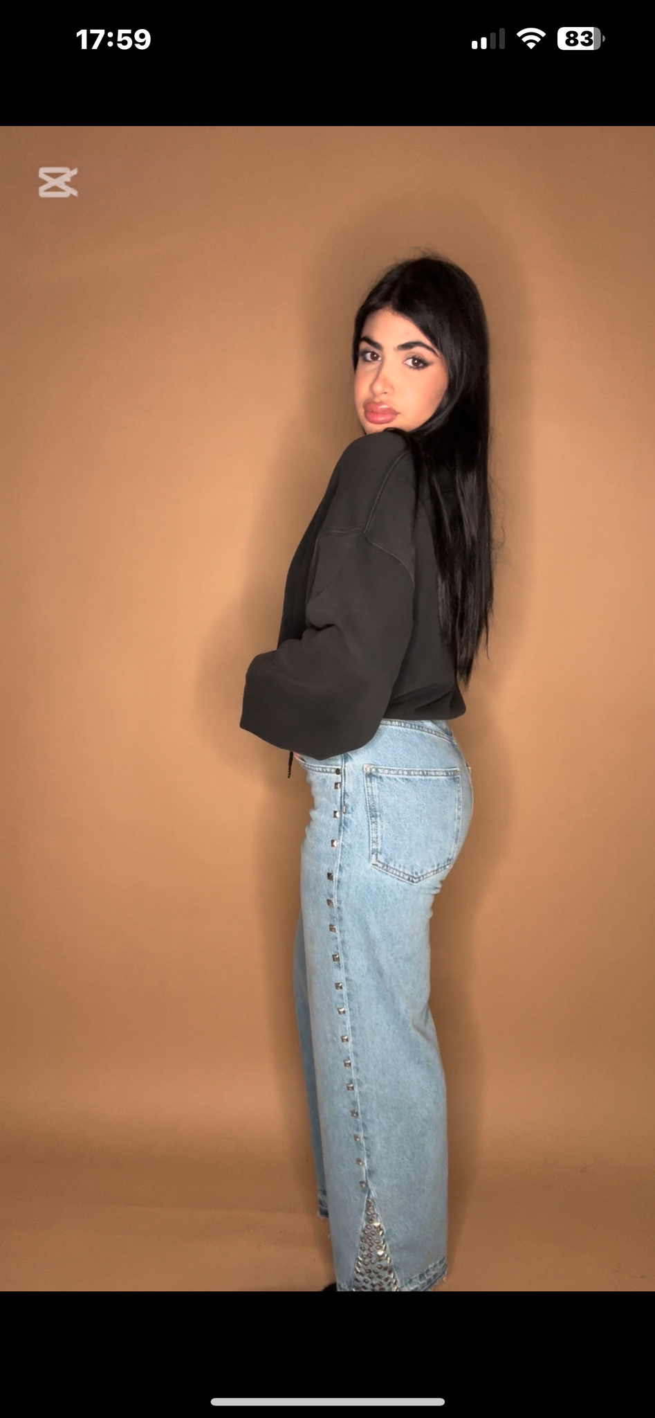 FW 24/25 - Jeans Loose Fit Oversize Denim - Denim - Blu GAËLLE PARIS