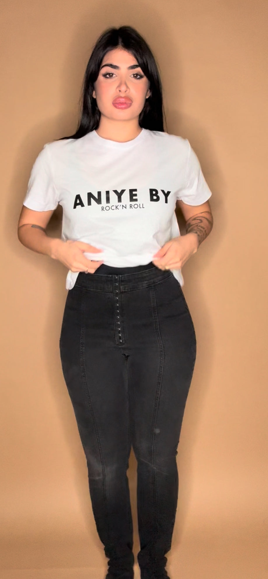 FW 24/25 - T-shirt Logo Bianco ANIYE BY