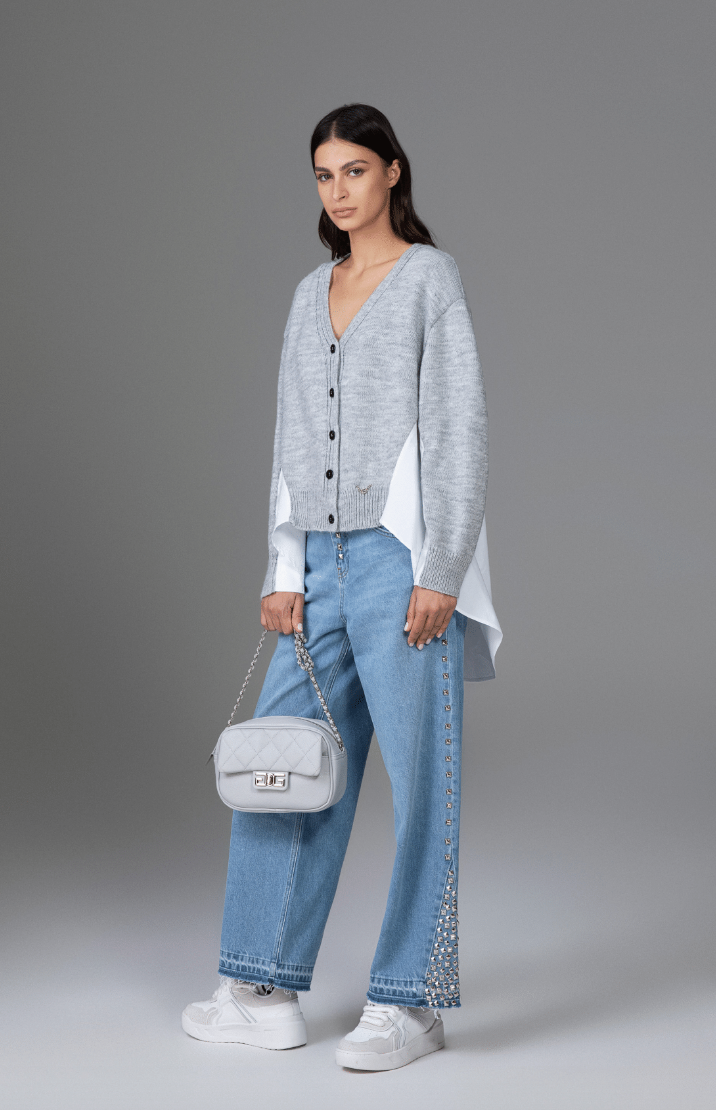 FW 24/25 - Jeans Loose Fit Oversize Denim - Denim - Blu GAËLLE PARIS