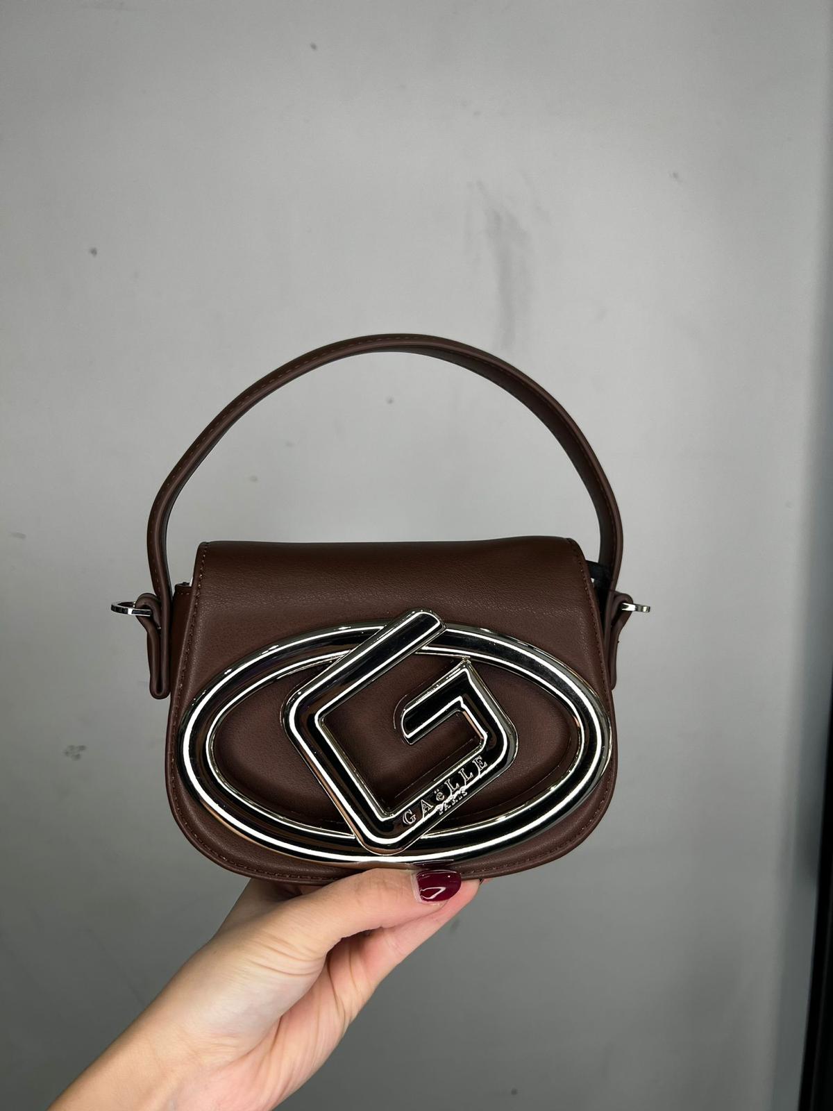 FW 24/25 - Mini Shoulder Strap Marrone GAËLLE PARIS